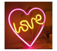 Per interni per decorazioni al neon Lampada al neon a forma di cuore con luce d'amore per San per Valentino e fidanzamenti, atmosfera rilassante(A)