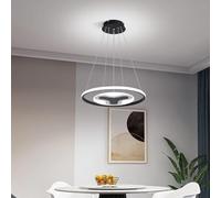 per interni丨Apparecchio di Illuminazione ad Anello Compatibile con la Cucina dell'isola del Ristorante Decorazione dimmerabile LED Lampada a Sospensione, Lampadari Moderni