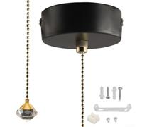 per interruttore a per Lampada 200cm Oro per interruttore a(Black) | Finitura oro elegante, per cavo 200cm, per ideale per salotti, design lusso