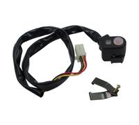 per interruttore Accensione per moto CRF450R con LED per interruttore | Compatibile CRF250R, materiale ABS per robusto, installazione diretta, colore nero opaco, include viti