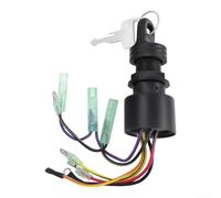 per interruttore Avviamento 6 Poli per Motori Fuoribordo per mercury Chiave Contatto Nautico Impermeabile Nero 56x38mm