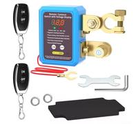 per interruttore Disconnessione 240A con Telecomando 433MHz(B) | Telecomando wireless, 12V/24V adattivo, spegnimento auto <11.8V, materiale plastico , corrente 240A