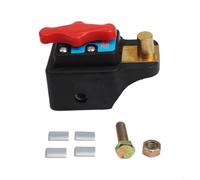 per interruttore Disconnessione Auto 12V 24V in Ottone - per interruttore Kill Switch per Sicurezza Veicolo - Protezione Cortocircuito per Camion per moto Barca - Terminale 20mm Nero Oro