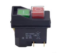 per interruttore Elettromagnetico IP55 16A 250V Start per sicuro | IP55 waterproof, green start button, double pole off, prevents unexpected restart, AC250V 16