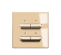 per interruttore Luce 110-250V Pannello 86x86mm LED per interruttore(4 Gang 2 Way)