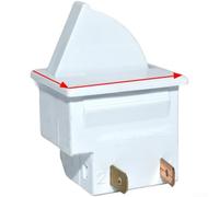 per interruttore Luce 2 Pin 3 Pin per Parti Frigo Sostituzione per lampada Interna Apertura 20x30mm Nero(Gate Control Three)