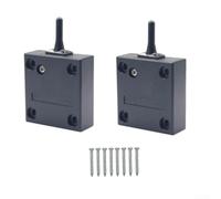 per interruttore Luce Armadio 2Pz 2A 250V Nero per interruttore(Black) | Design , reset chiusura, 2A 250V, uso per sicuro armadi, installazione rapida