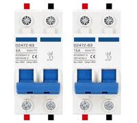 per interruttore Magnetotermico DC 500V per Fotovoltaico, per interruttore per solare DZ47Z su Guida DIN, Protezione Circuito PV 1-125A C4KA(100A)