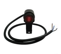 per interruttore per moto ON-OFF-ON 22mm Lega Alluminio Nero Cablaggio 3 Fili per Fari per atv