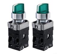 per interruttore Rotativo 3 Posizioni con LED per verde 10A per(AC/DC 12V) | LED per verde integrato, 3 posizioni operative, contatti normalmente aperti, per ideale per controllo luci