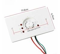 per interruttore Temperatura per scatola Riscaldamento Compact | Temperatura regolabile, comfort personalizzato, luce indicatrice operativa, design compatto, per facile (2 Lines)