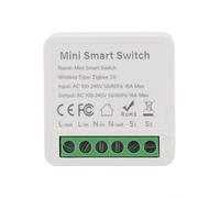 Per interruttore WiFi intelligente TUYA Controllo a 2 vie, compatto per MINI Smart Breaker per app Smart-Life, per Alexa e per YANDEX Alice, plastica ABS bianca 4 x 4 x 2,5 cm