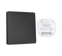 per interruttore Wireless Autogenerante IP44 per interruttore(Black) | Autogenera premendo, per zero , manutenzione nulla, per ideale sostenibilità