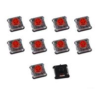 Per interruttori meccanici per tastiera, confezione da 10 per interruttori sottili Kailh 1353, tattile lineare con basso profilo, battuta stabile e compatibilità per STEELSERIES e Varmilo (rosso)