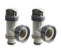Per Intex 10747 Gruppo Valvola Tuffo Piscina Ricambio Kit 2pz per Piscine Grandi