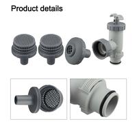 Per Intex 26004E Kit getto d'aria ingresso piscina con griglie filtro e valvola