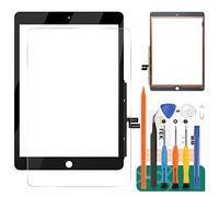 per iPad 10.2 Pollice 2019 2020 7th 8th Touch Screen Digitizer Vetro di Ricambio Touch Display Panel Kit Parti di Riparazione (Non LCD, Nessun Pulsante Home) (Nero)