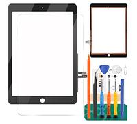 per iPad 9.7 2018 A1893 A1954 Touch Screen Digitizer Vetro di Ricambio per iPad 6 A1893 A1954 Touch Display Panel Kit Parti di Riparazione (Non LCD, Senza Pulsante Home) (Nero)