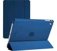 Per iPad Air 2a generazione (2014) A1566 A1567, custodia magnetica intelligente con supporto e accensione/spegnimento automatico per iPad Air 2 (blu navy)