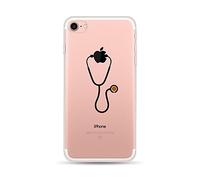 per iPhone 6S Plus / 6 Plus Custodia, CrazyLemon Custodia protettiva in TPU ibrido flessibile trasparente in gel di TPU per iPhone 6 Plus / 6S Plus - Stetoscopio