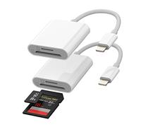 Per iPhone Lightning a Micro SD TF Flash Adattatore Lettore di Schede Accessori 2in1 (2Pack) Memoria della Fotocamera per Apple MFI 11 12 13 14 Pro Max X XS XR SE 7 8 Plus per iPad Air Compact Photo