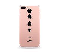 Per iPhone SE 5S 5 Custodia, CrazyLemon TPU flessibile Trasparente Modello 3D Custodia protettiva ultra sottile per iPhone 5 SE 5S - Mangia frutta