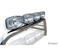 Per Isuzu D Max Rodeo Sport Roll Bar In Acciaio + Jumbo Lights 2002 - 2007