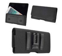 per iTel A48 (2020) Custodia Clip Metallo Cintura Orizzontale Portacarte Tess...