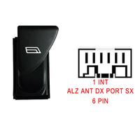 Per Iveco Daily 02/00>04/06 Interruttore Alzacristallo Dx Porta Ant. Sx 6pin