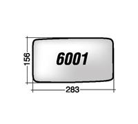 Per Iveco Daily Vetro di Ricambio x Specchio Retrovisore Dx=Sx Misure 156x283mm