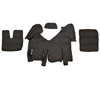 Per Iveco Stralis XP 2013+ Con Frigo Lefthd Nero+Rosso Eco Pelle Tappetini