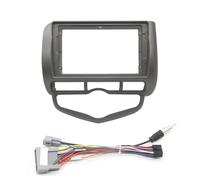 Per JAZZ, Per CITY E Per FIT 2002-2008, Mascherina Autoradio Da 9 Pollici Con Climatizzatore, Pannello Video Lettore Audio Per Cruscotto 2 DIN Mascherine telaio per veicoli(LHD with Cable)