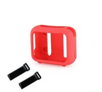 Per JBL For Go 4 Custodia in silicone antiurto con design portatile e cinghia di montaggio sicura per stili di vita attivi (rosso)