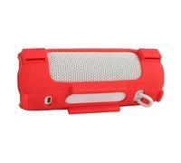 Per JBL Grip Custodia Protettiva in Silicone Antiurto e Antigraffio per Speaker Bluetooth, Speaker GRIP, Guscio Morbido Tinta Unita con Tracolla (Rosso)