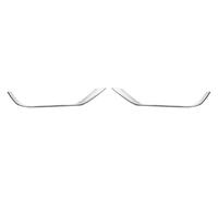 Per Je&ep Per Compass 2017-2024 Adesivi Cornice Decorativa Fendinebbia Anteriori Auto Griglia Paraurti Esterna Griglia Paraurti Anteriore(Chrome)