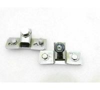 Per Jeep 41-64 MB Gpw CJ2A Cromo Parabrezza Perno Supporto + Piastra Coppia @ Ls