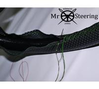 Per Jeep G.Cherokee MK1 Perforata Volante IN Pelle Cover Verde Doppio STT