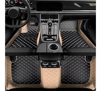 Per Jeep Per Compass 2022 2023 2024 2025 2026 Tappetini In Pelle Auto Per Tutte Le Stagioni Set Completo Impermeabile Per Tappetini Pianale(Black and Beige)