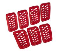 Per Jeep Per Grand Per Cherokee 2017-2021 Kit Inserti Griglia Anteriore A Nido D'ape Griglia Paraurti Anteriore(Red)