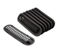 Per Jeep Per Wrangler JK 2007-2017 Griglie A Rete Per Paraurti Anteriore Superiore(Matte black)