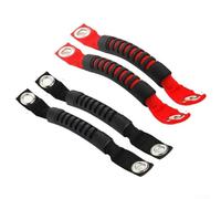 Per Jeep Per Wrangler JK Maniglie Interne con Impugnatura in Gomma Cinghie in Nylon per Roll Bar 2 Pollici e 3 Pollici Compatibile con TJ YJ CJ Fit Lato Passeggero (Nero)