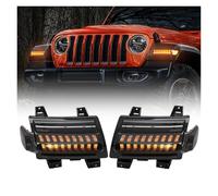 Per Jeep Per Wrangler JL Kit Luci A LED Indicatori Di Direzione Lampeggianti A LED Con Luci Diurne + Luci Di Posizione Laterali Fari Anteriori Auto