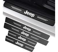 per Jeep protezione del davanzale della portiera dell'auto per Jeep Grand Cherokee Wrangler Compass Renegade Patriot Grand Comander, Pellicola protettiva in carbonio adesivo batticalcagno