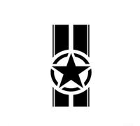Per Jeep TJ LJ JK Compatibile Auto Hood Racing Stripe Decal, Adesivo in PVC con Acqua e Resistenza Al Calore, Riflettente, Dimensioni 45x110CM (nero)