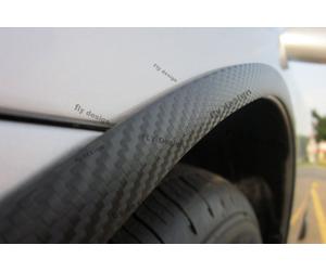 Per JEEP Tuning Cerchi 2X Passaruota Parafango Listelli Allargamento CARBON Look