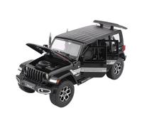 Per Jeep Wrangler Rubicon 1:22 Miniatura Pressofusa In Lega Dirt Bike Modello Di Auto Simulazione Collezione Decorazione(Black)