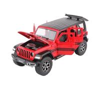 Per Jeep Wrangler Rubicon 1:22 Miniatura Pressofusa In Lega Dirt Bike Modello Di Auto Simulazione Collezione Decorazione(Red)