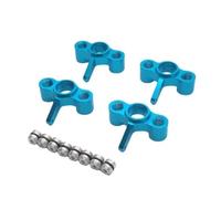 Per JLB Per Racing Per Cheetah 11101 21101 J3 Speed 1/10 4 Pezzi Snodi Sterzanti In Metallo Mozzo Portante Parti Aggiornamento Auto RC Parti Rc(Blue)