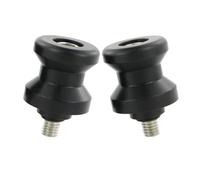 Per K&AWAS&AKI E Per YAM&AHA - Tamponi Paracolpi Per Forcellone Moto M10 (10mm) Bobine/Rulli Per Cavalletto Materiale: Plastica POM Colore: Nero 1 Coppia