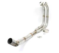Per K&awasaki Per Ninja 400 Z400 Per Ninja 400 EX400 2017-2023 Moto Sistema Completo Anteriore Collegamento Tubo Di Scarico Moto Silenziatore Posteriore(Silver)